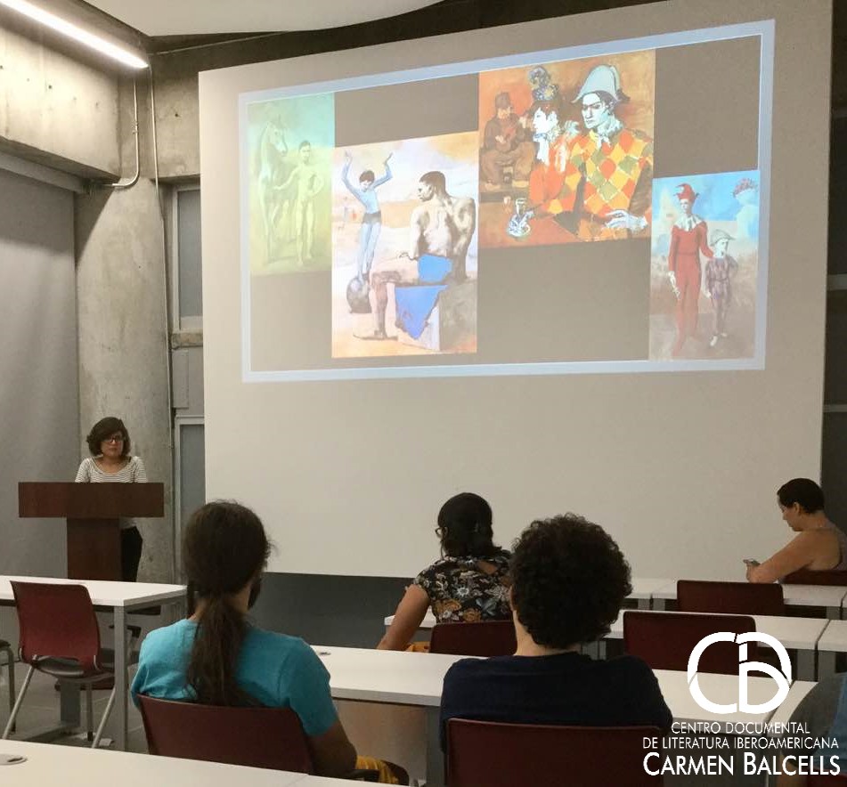 Imagen de la presentación de Laura Flores en la sala de proyecciones Foto: Teresa González