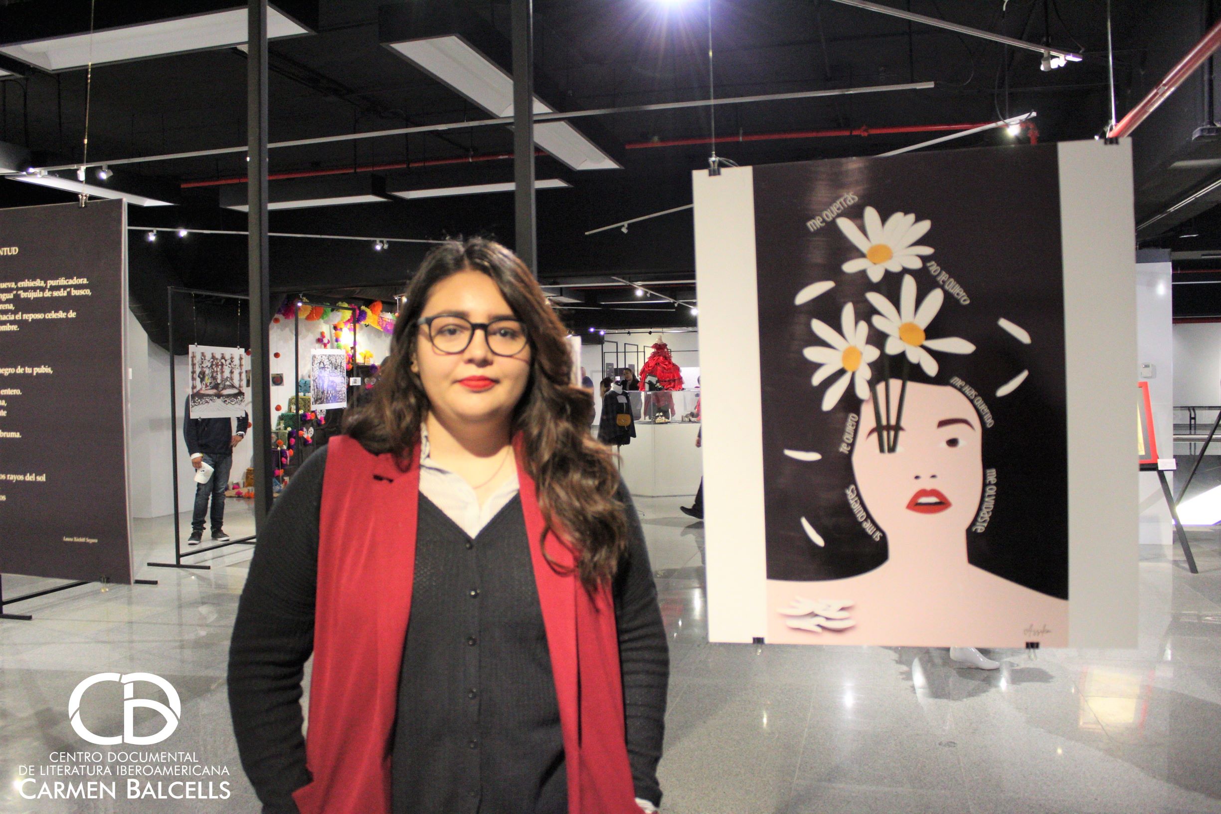 Melissa Serrano. Exposición Fernando del Paso. Efluvios artísticos. Fotografía: Carolina Ramos