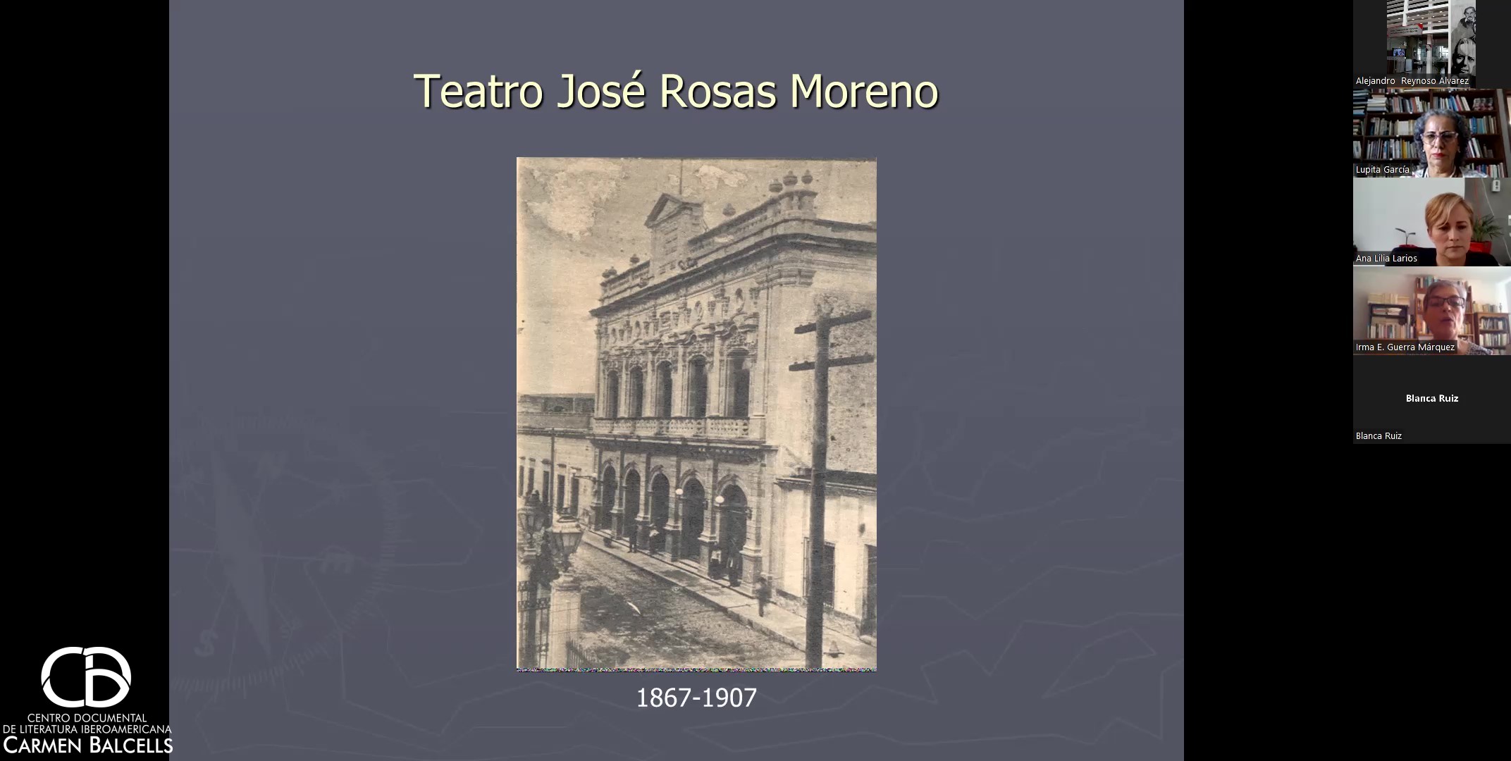 Conversatorio sobre José Rosas Moreno