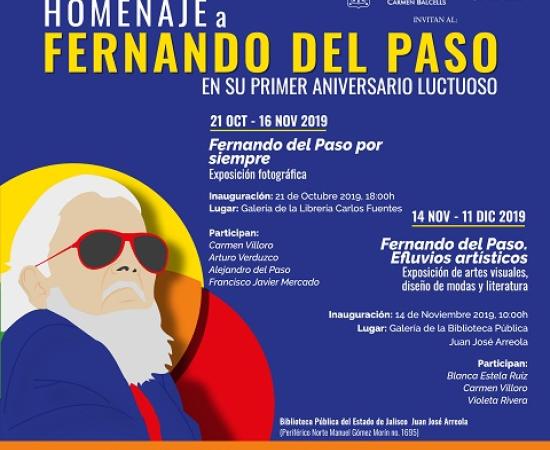 Eventos recordando a Fernando del Paso en su primer aniversario luctuoso