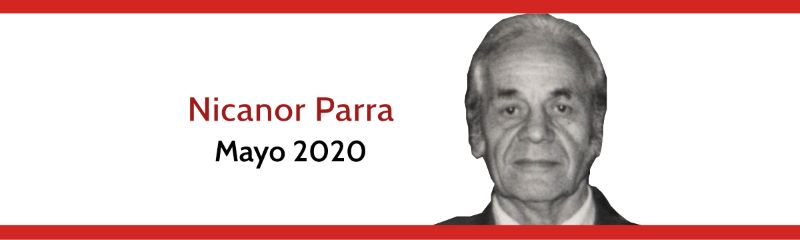 Nicanor Parra, autor del mes, mayo de 2020