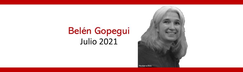 Belén Gopegui, autora del mes, julio 2021