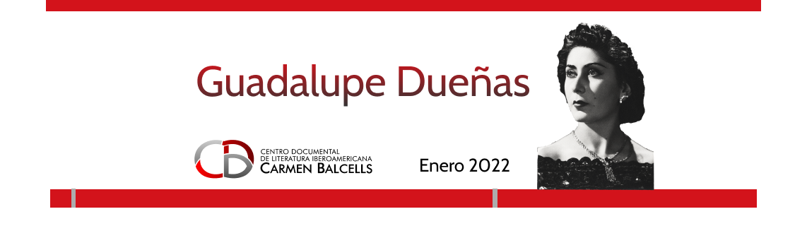 Guadalupe Dueñas, autora del mes, enero 2022