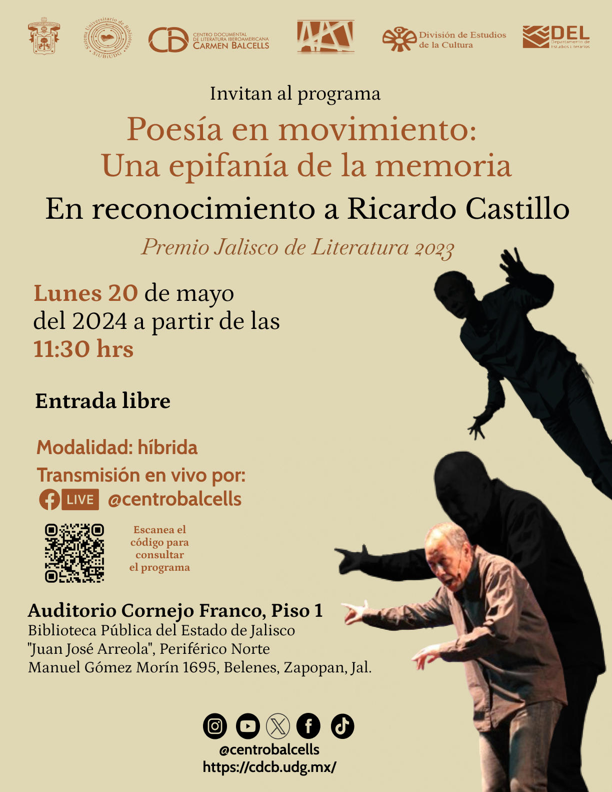 Poesía en movimiento: una epifanía de la memoria, en reconocimiento a Ricardo Castillo (Premio Jalisco de Literatura 2023)