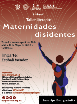Cartel de Taller literario: Maternidades disidentes 