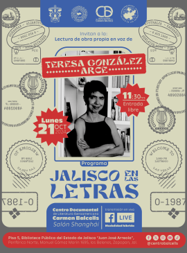 Lectura de obra propia en voz de Teresa González Arce