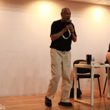 Galería lectura de obra propia en voz de Ricardo Castillo y homenaje